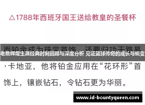 老詹辉煌生涯经典时刻回顾与深度分析 见证篮球传奇的成长与蜕变